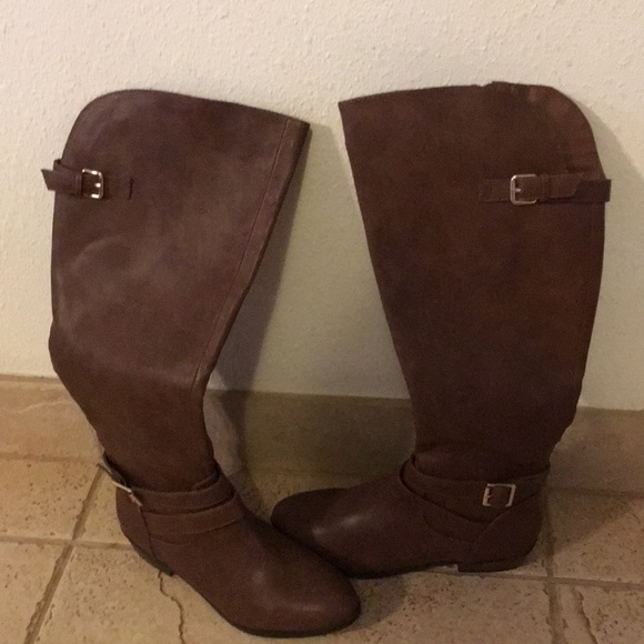 Material Girl Shoes - Material Girl Brown Boots